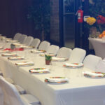 Birthday party at time to dance Table decoration table setting