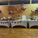 sweet 16 food and table decoration at time to dance